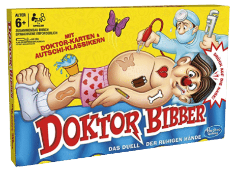 dr. bibber skill drinking game - boardgame